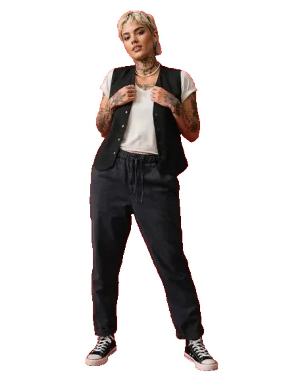 Wildfang The Essetial Drawstring Pant Women Size XXL Black